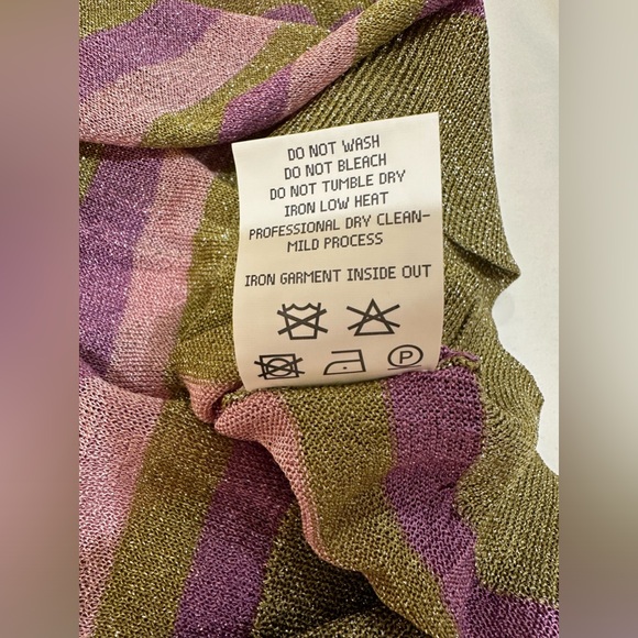 Happy Sheep NWT tank top Green- pink mauve - lavender sparkle top - Picture 4 of 8